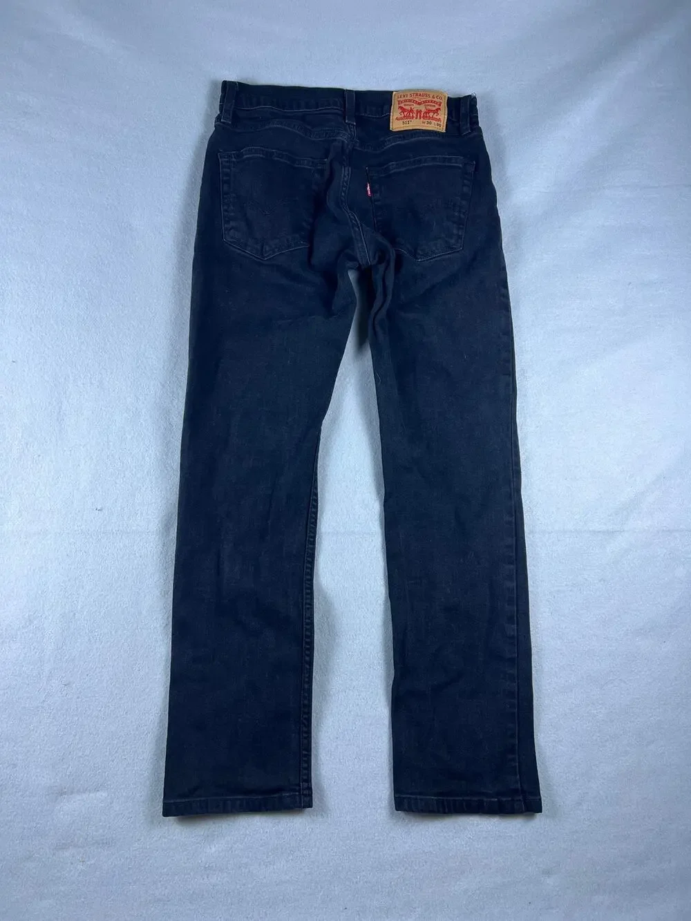 Levi 511 Black Jeans Mens 30x30 Straight Leg Casual Mid Rise Denim 2000's